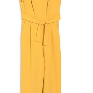Gold color cap sleeve Calvin Klein Jumpsuit